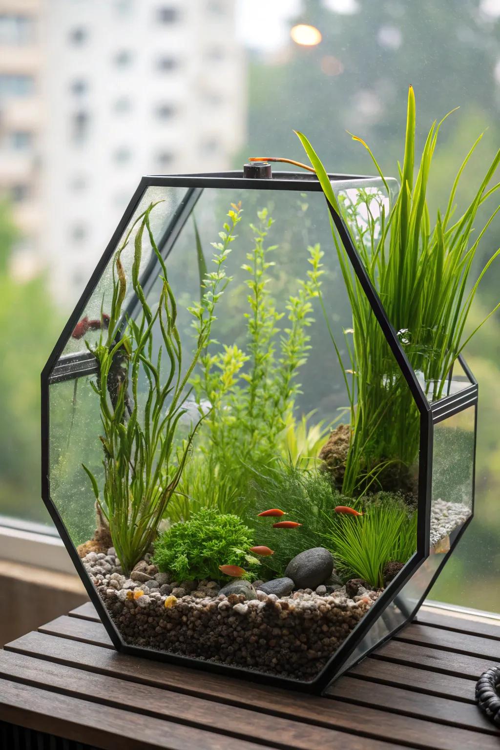 Capitalize on elevation via a stunning vertical botanical arrangement.
