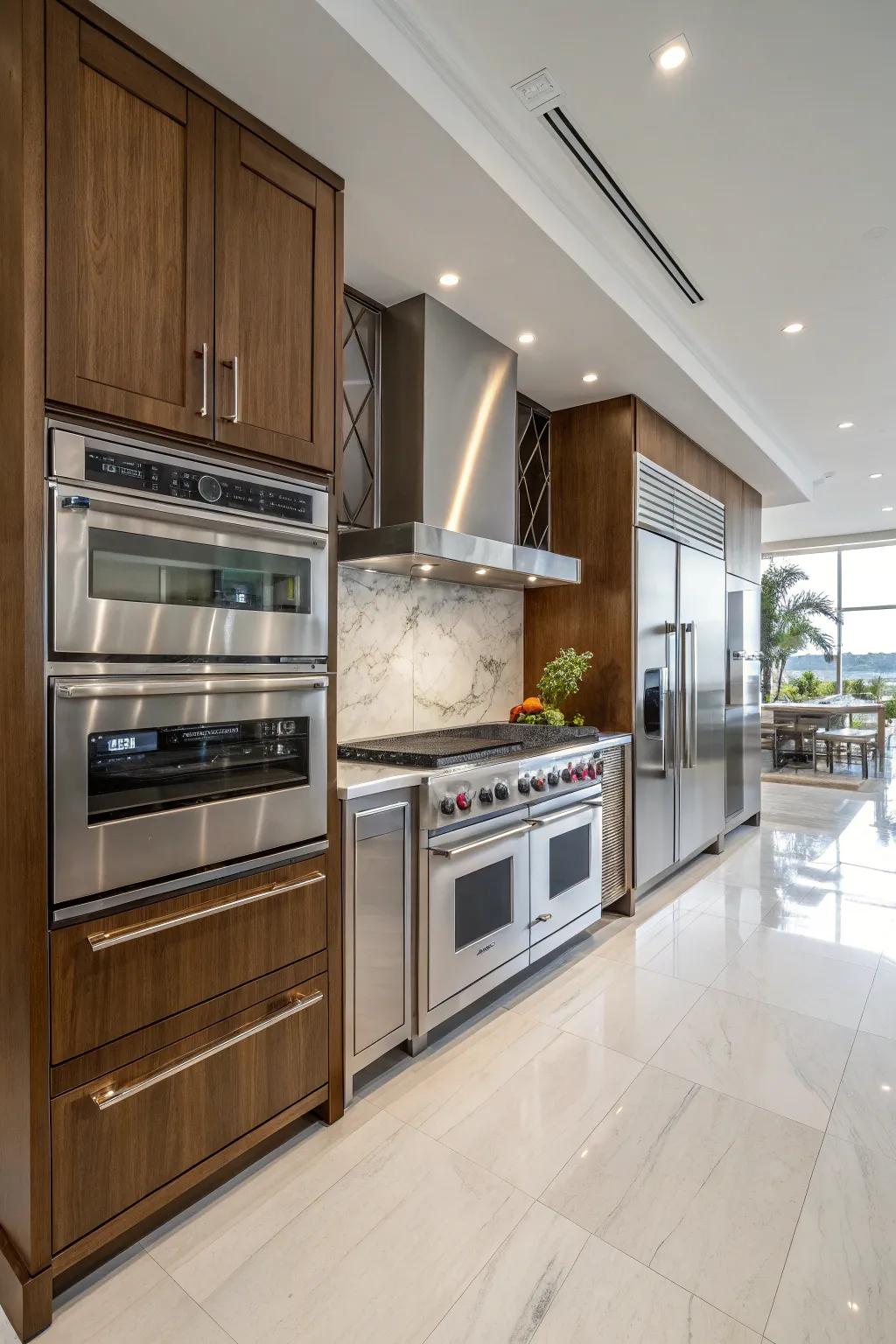 High-end appliances elevating both function and style.