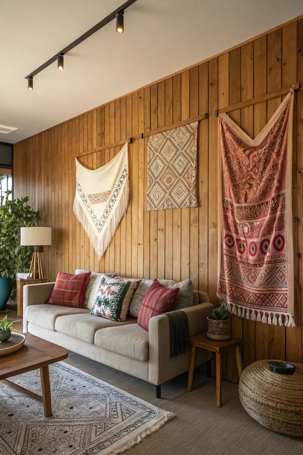 Infuse warmth through textural components.