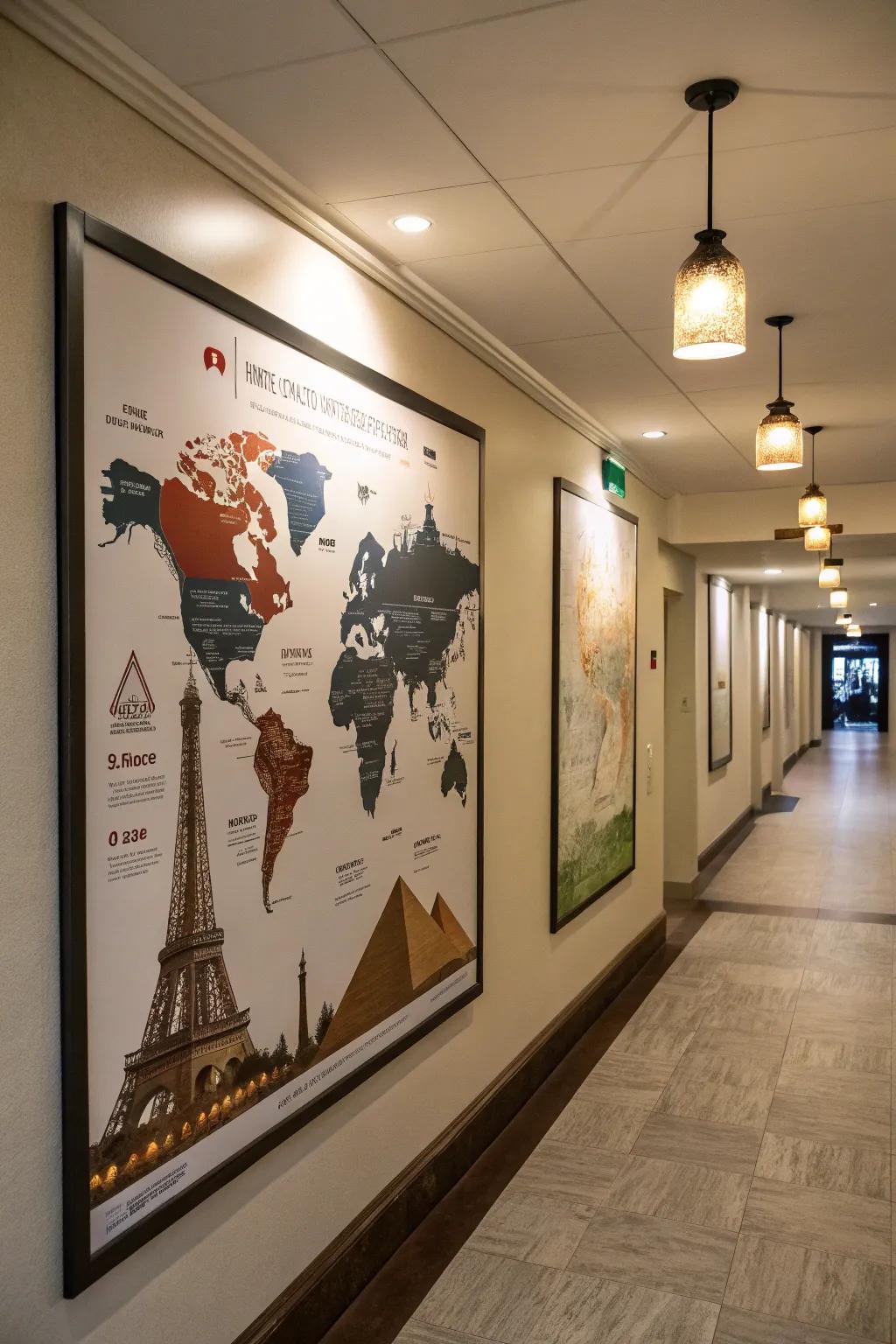 World maps spotlighting heritage invite discovery.