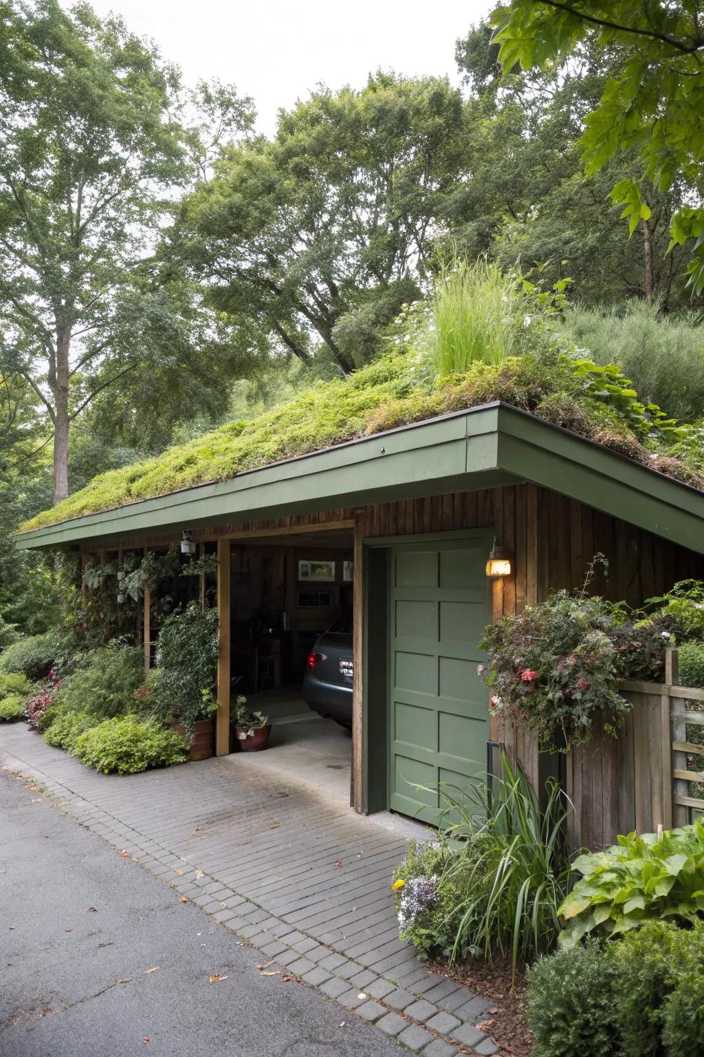 A green roof addition that is both environmentally-friendly and visually spectacular.