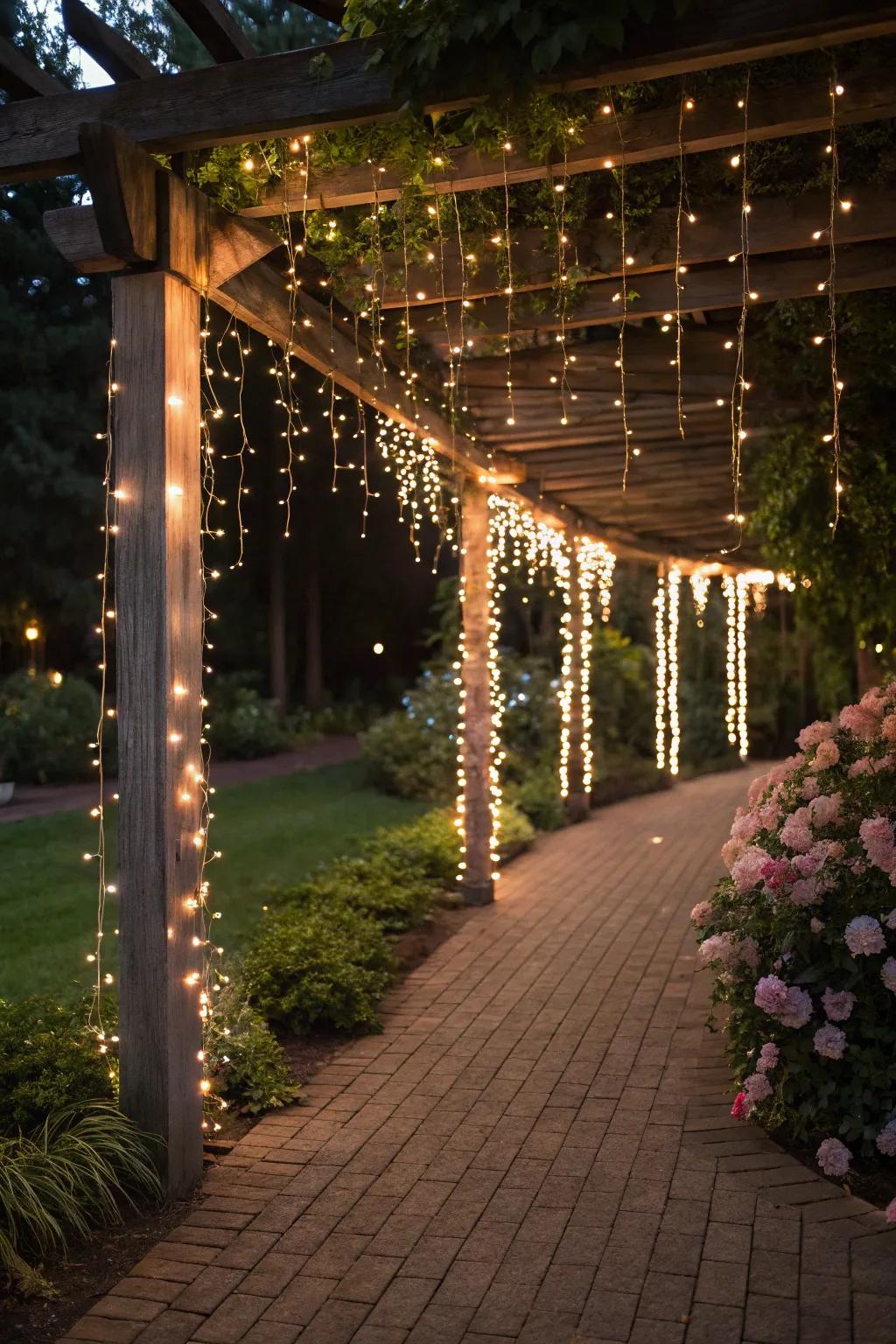 Pixie lights fashion a dreamlike, enchanting atmosphere.