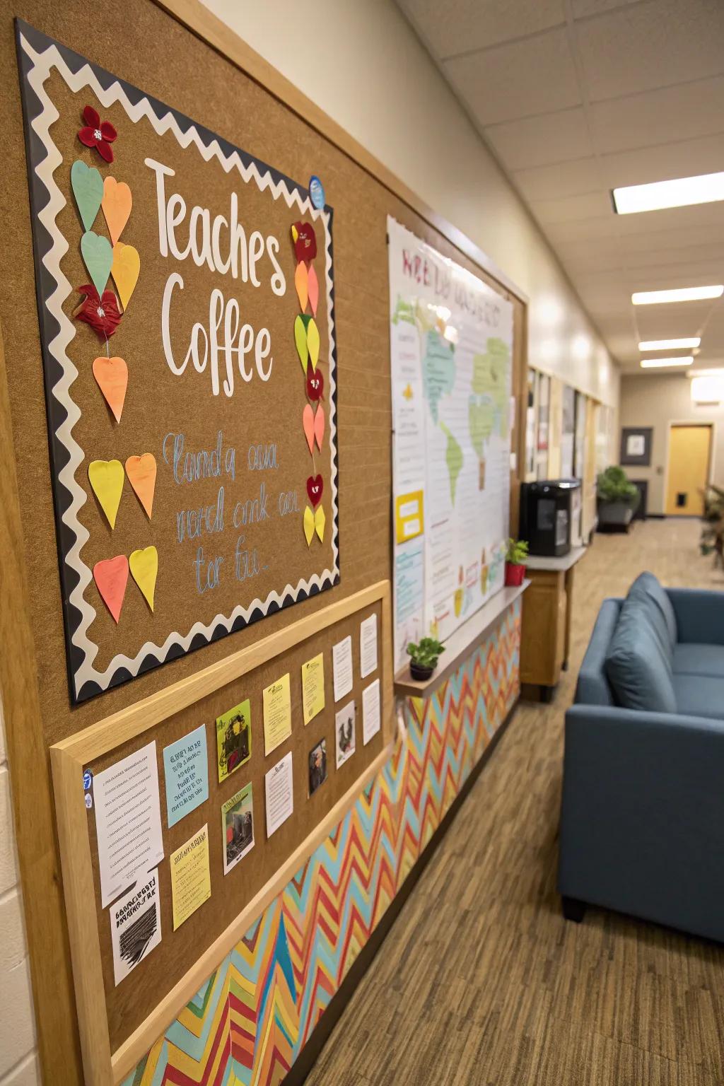 A coffee-themed board radiating warm appreciation and a cozy atmosphere.