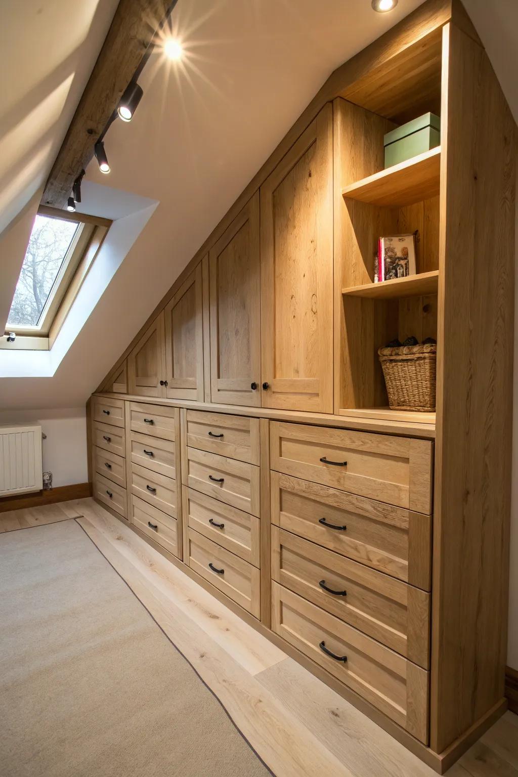 Built-in solutions use awkward nooks.