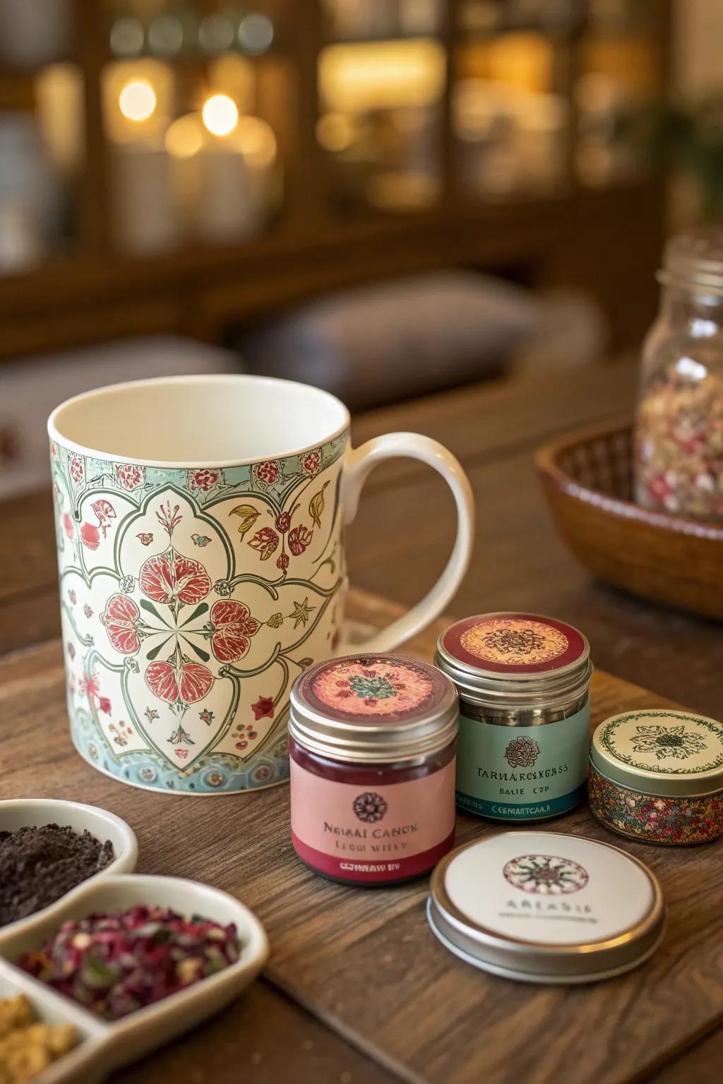 Themed tea sets are perfect for guests who appreciate a soothing cup.