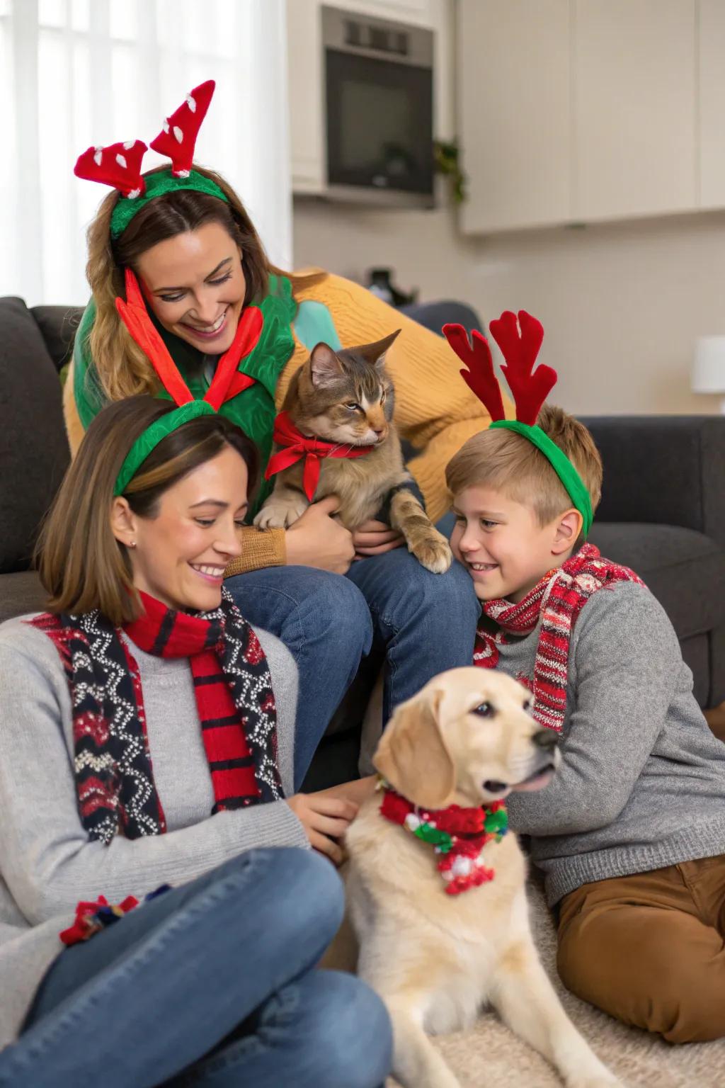 Pets make family photographs even more exceptional.