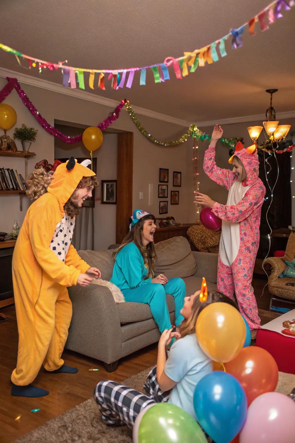 A cheerful themed dress-up event celebrating Galentine's Day.