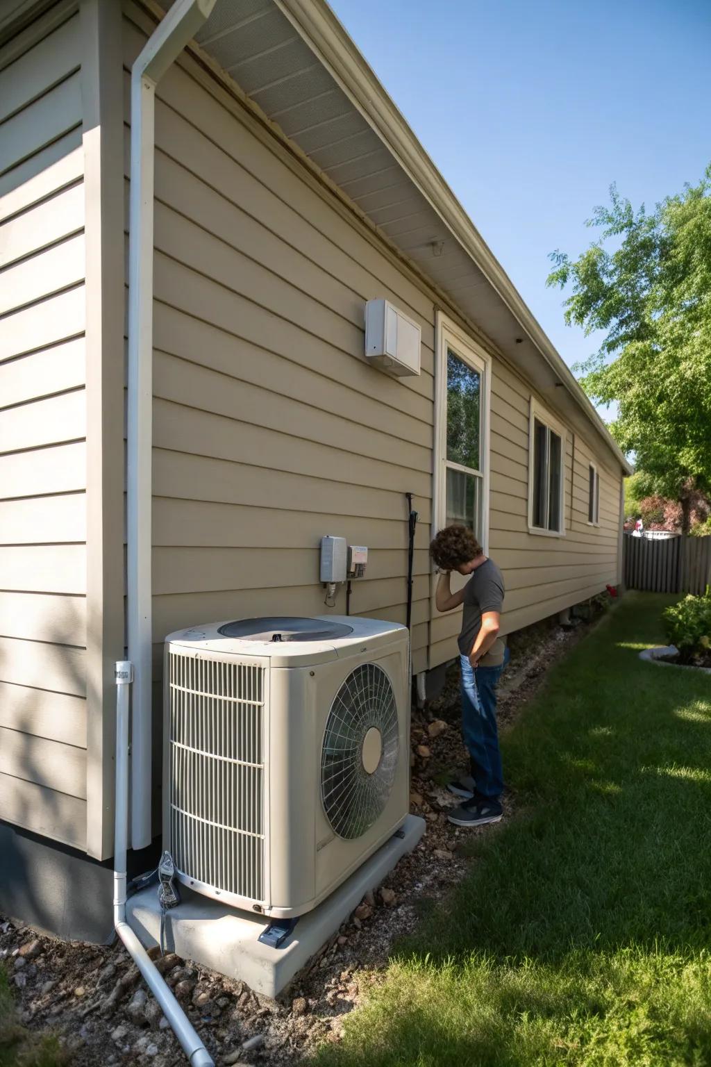 Positioning the AC unit strategically enhances its efficiency.