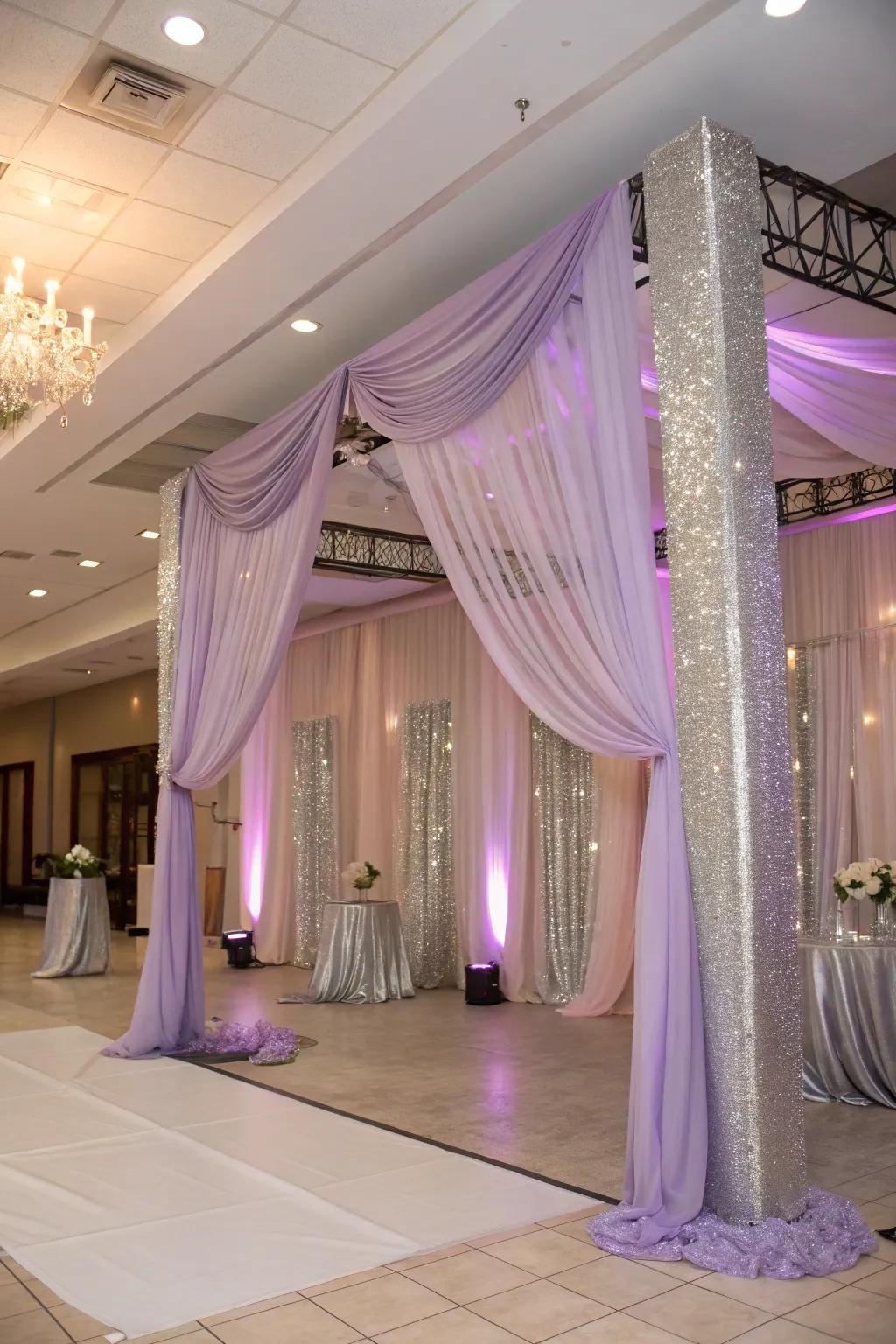 Draping that adds a touch of elegance and sophistication to the celebration.