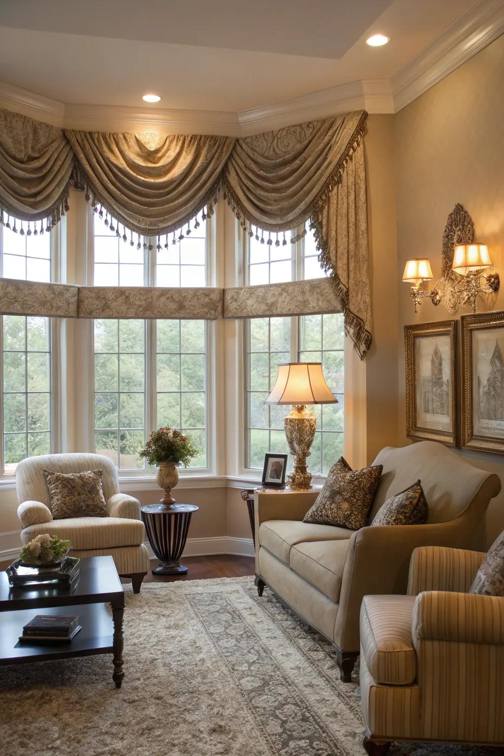 Elegance and refinement from window panels.