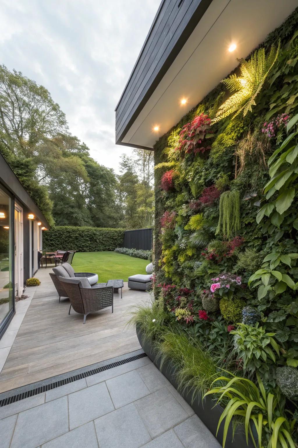 Sky gardens incorporate lush foliage and save space.