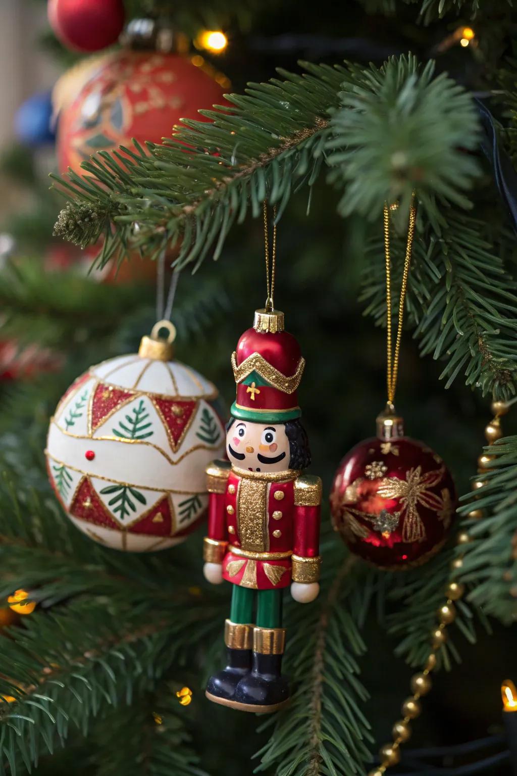 Ornamental subtleties introduce exquisite craftsmanship to holiday aesthetics.