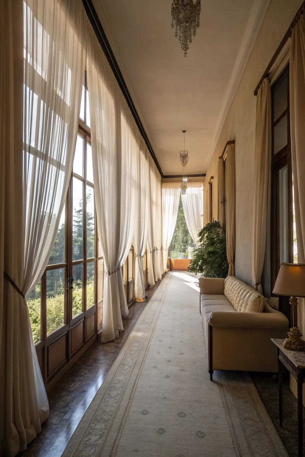 Natural illumination enhances the spaciousness of a confined living space.