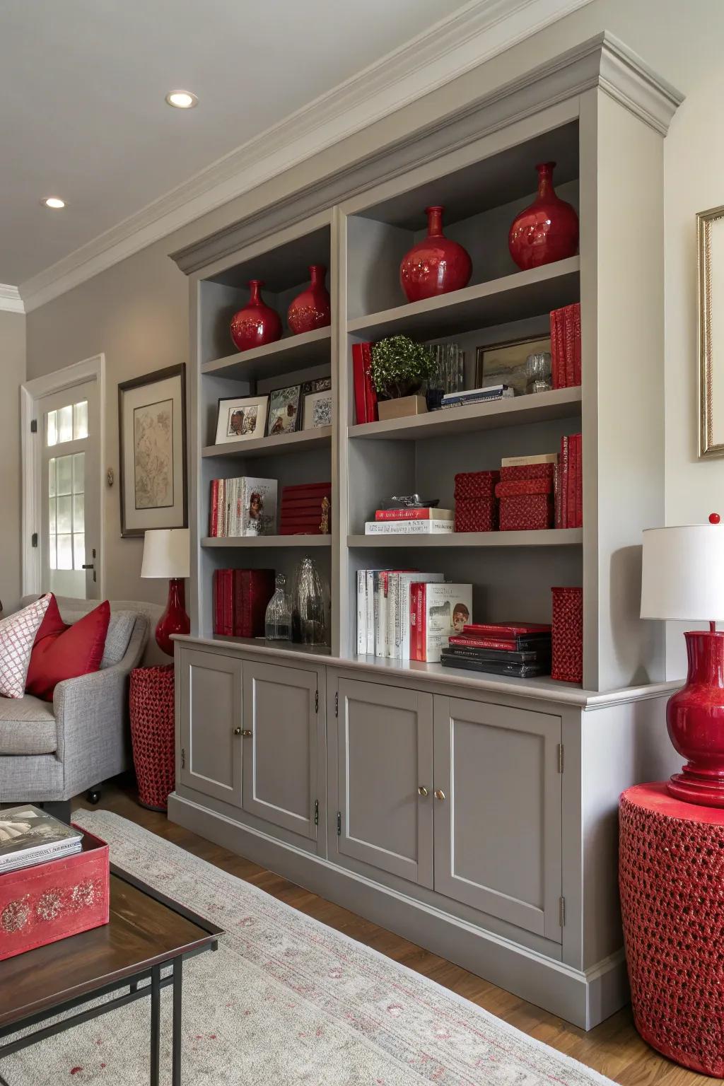 Exposed shelving offers adaptable storage and display options in a stylish manner.