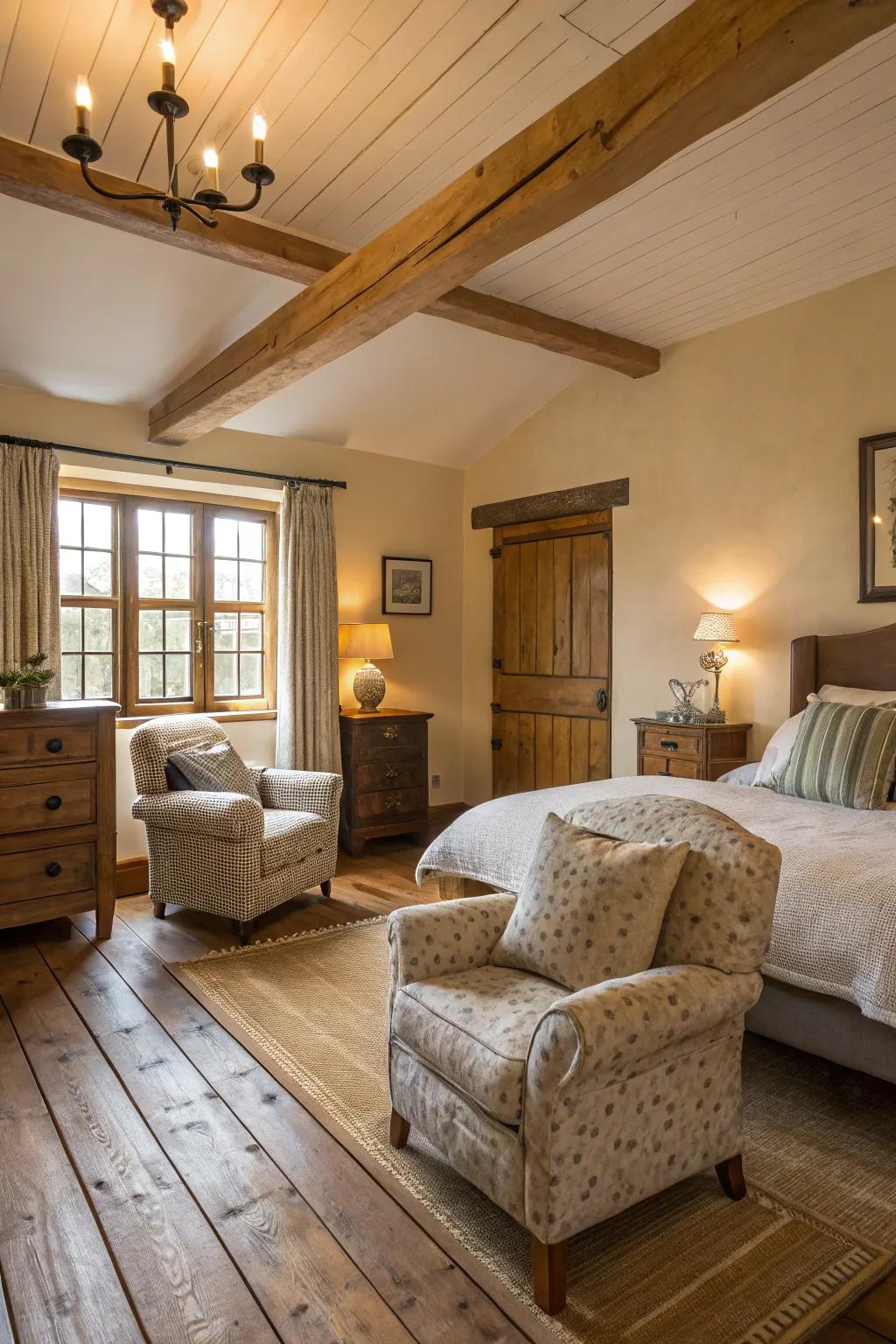 A cozy seating zone invites relaxation.