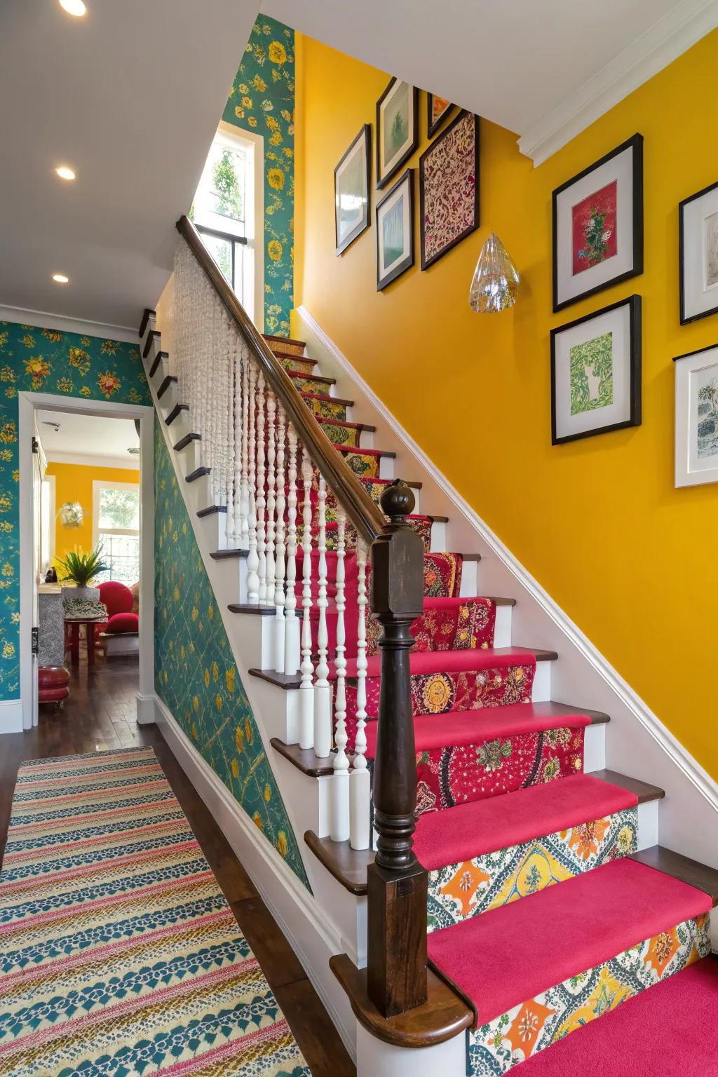 Make a statement with bold accent colors.