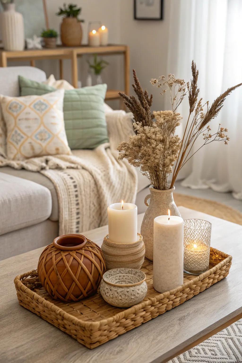 Neutral tones provide a soothing and harmonious backdrop.