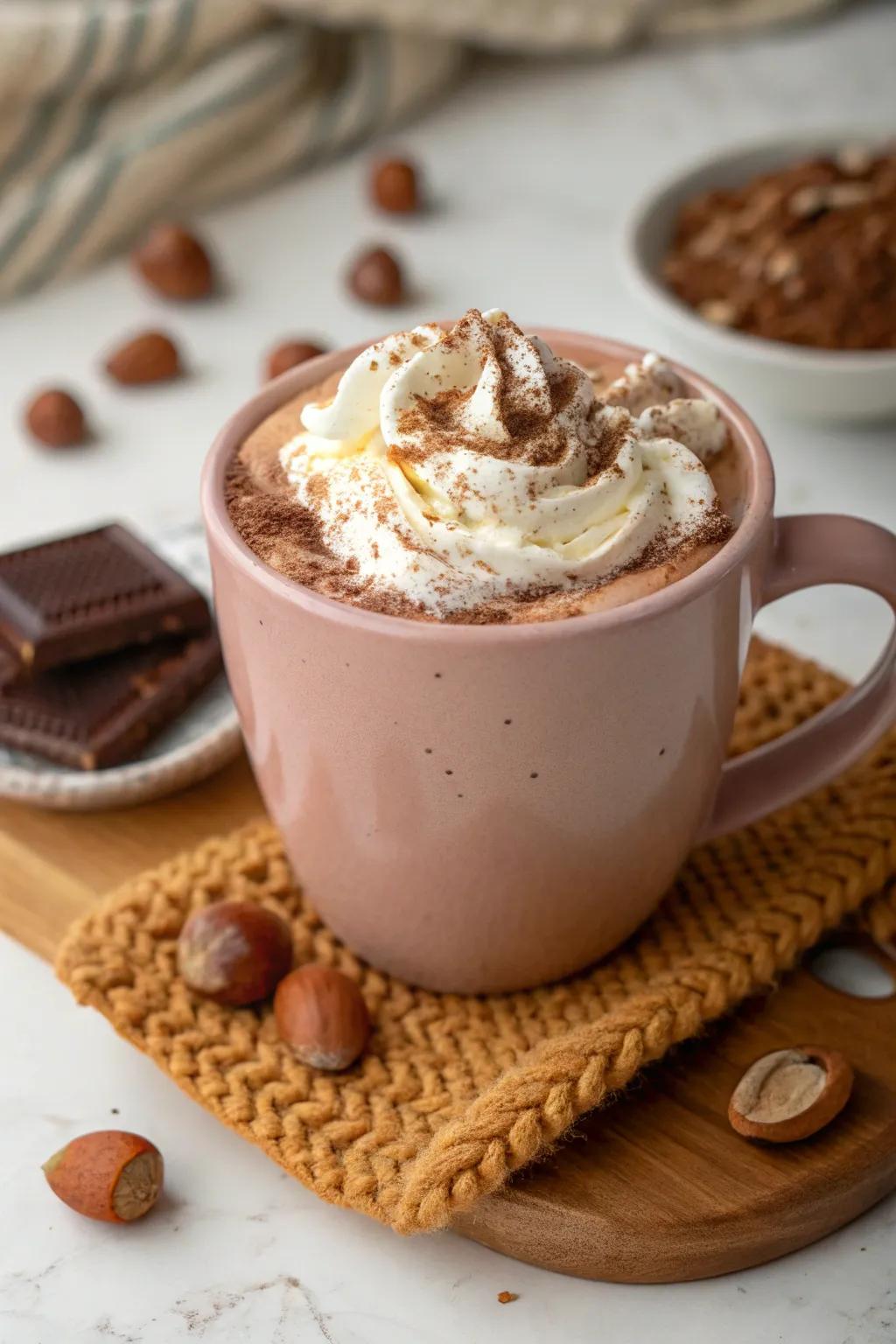 Hazelnut Cocoa Dream: A cup of pure comfort and bliss