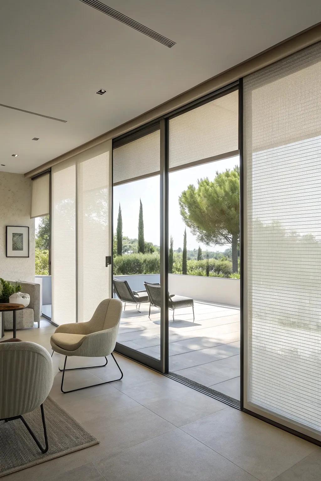 Uncluttered shades delivering a fresh and contemporary aesthetic