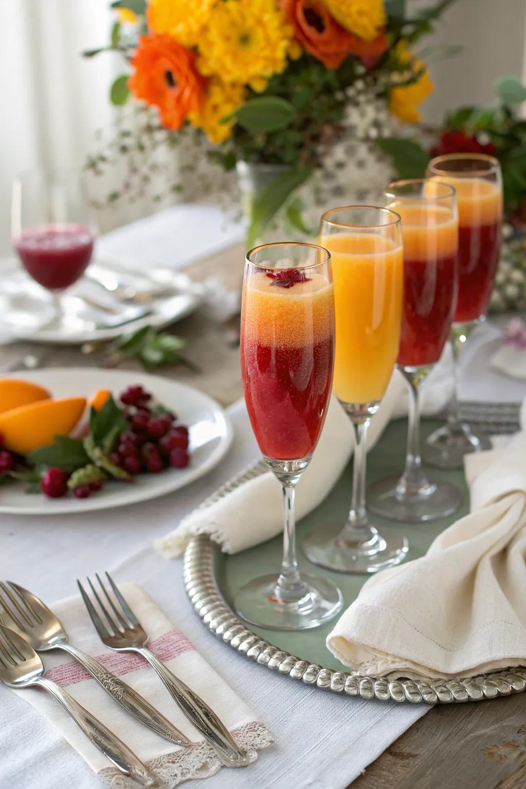 Festive cranberry orange mimosas to toast the season.