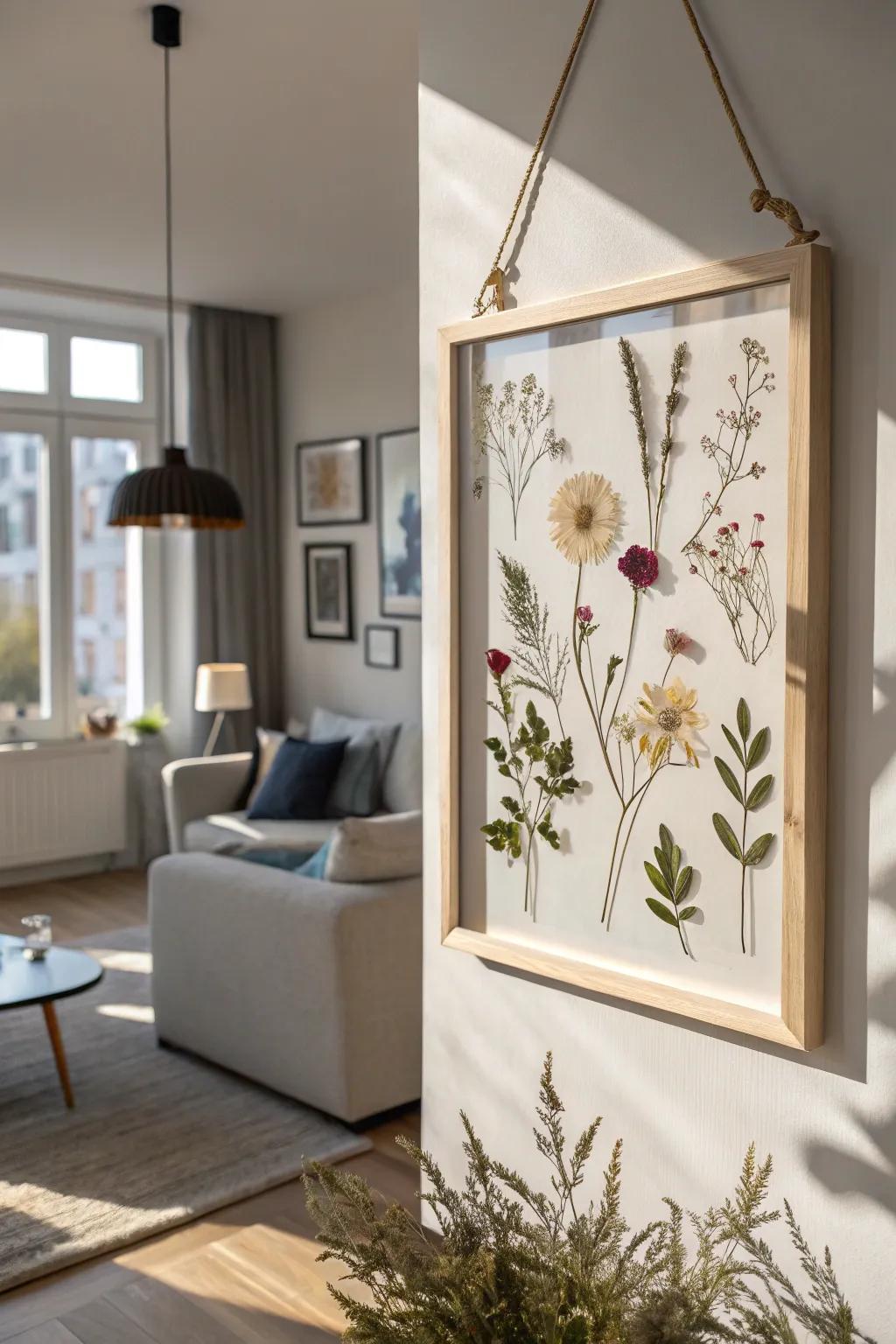 Heavenly elegance using an open floral frame.