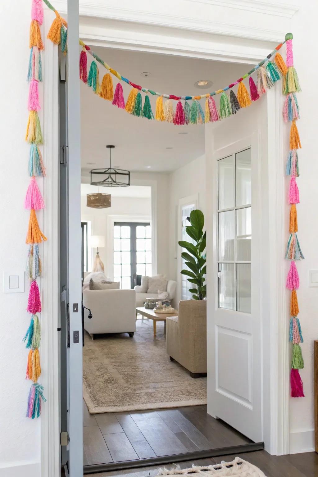 Infuse grace with a DIY fringe banner.