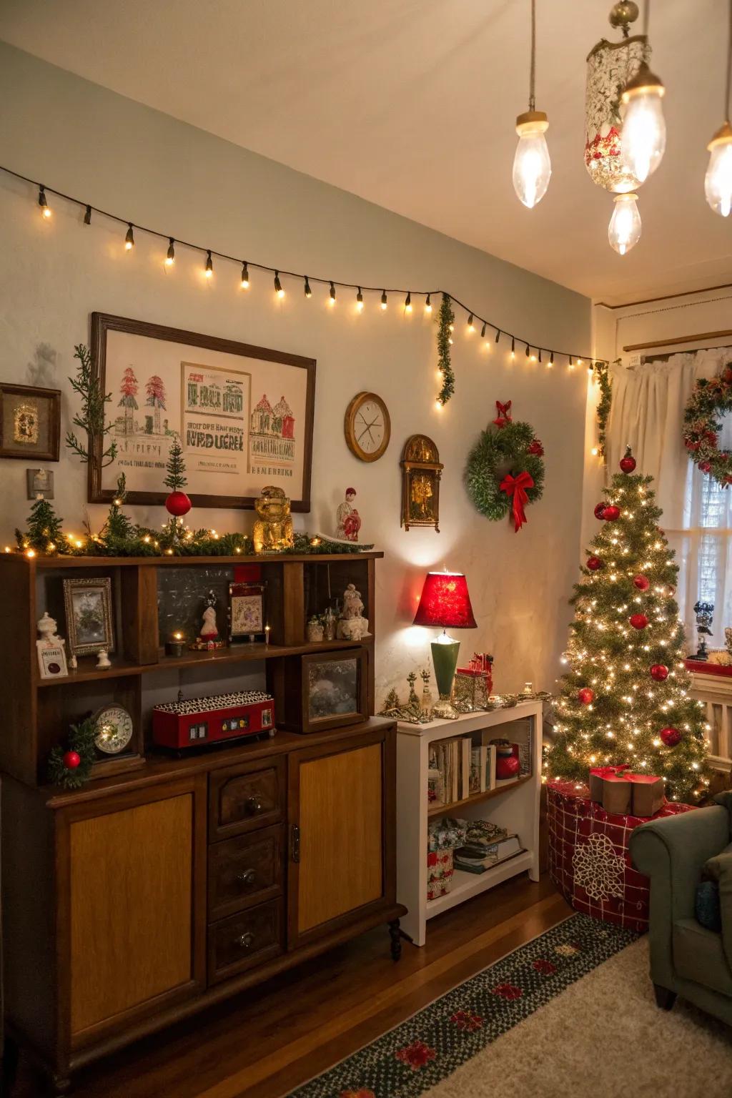 Celebrate the holidays with a retro-themed celebration.