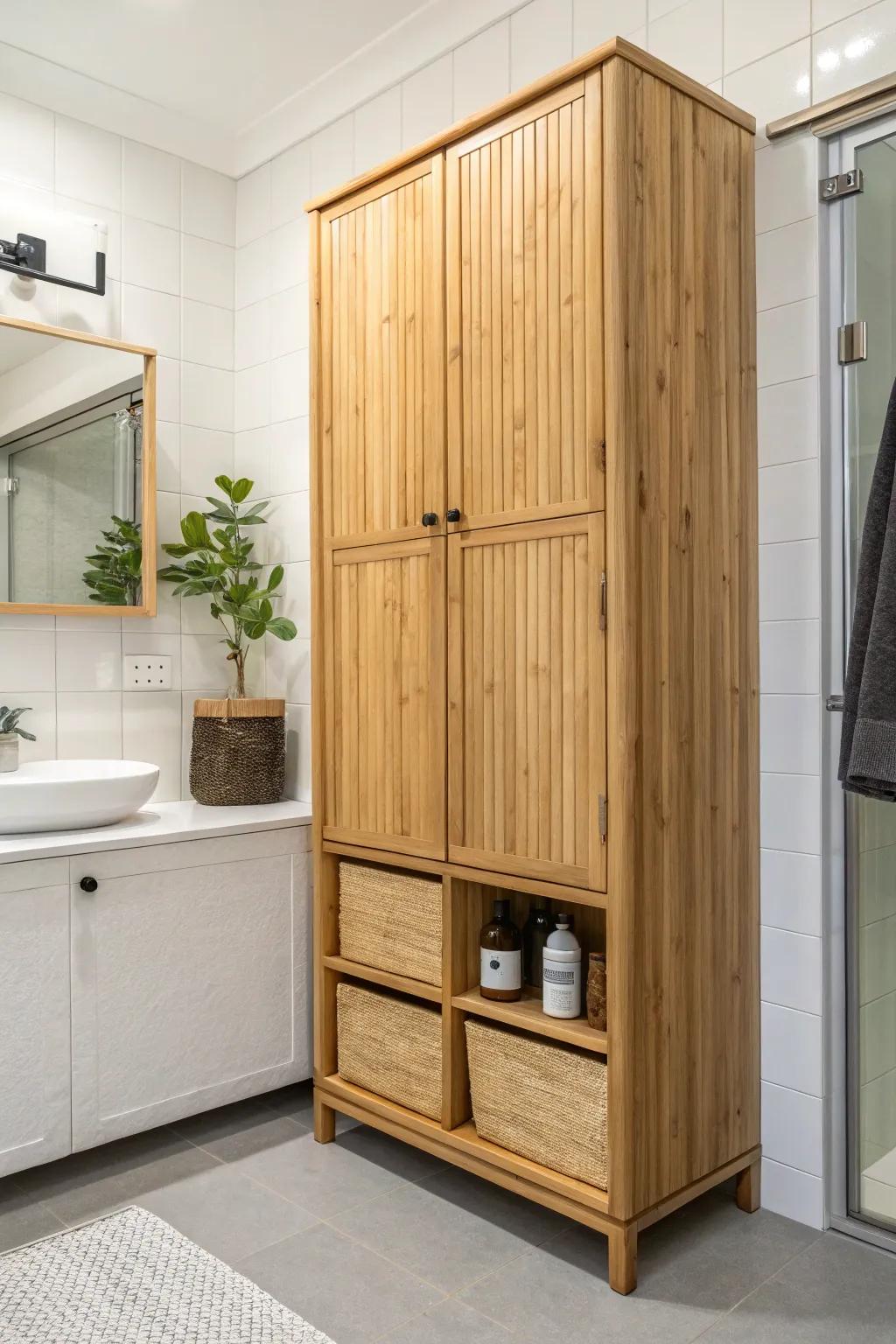 Eco-friendly materials offer a design that cares for the planet.