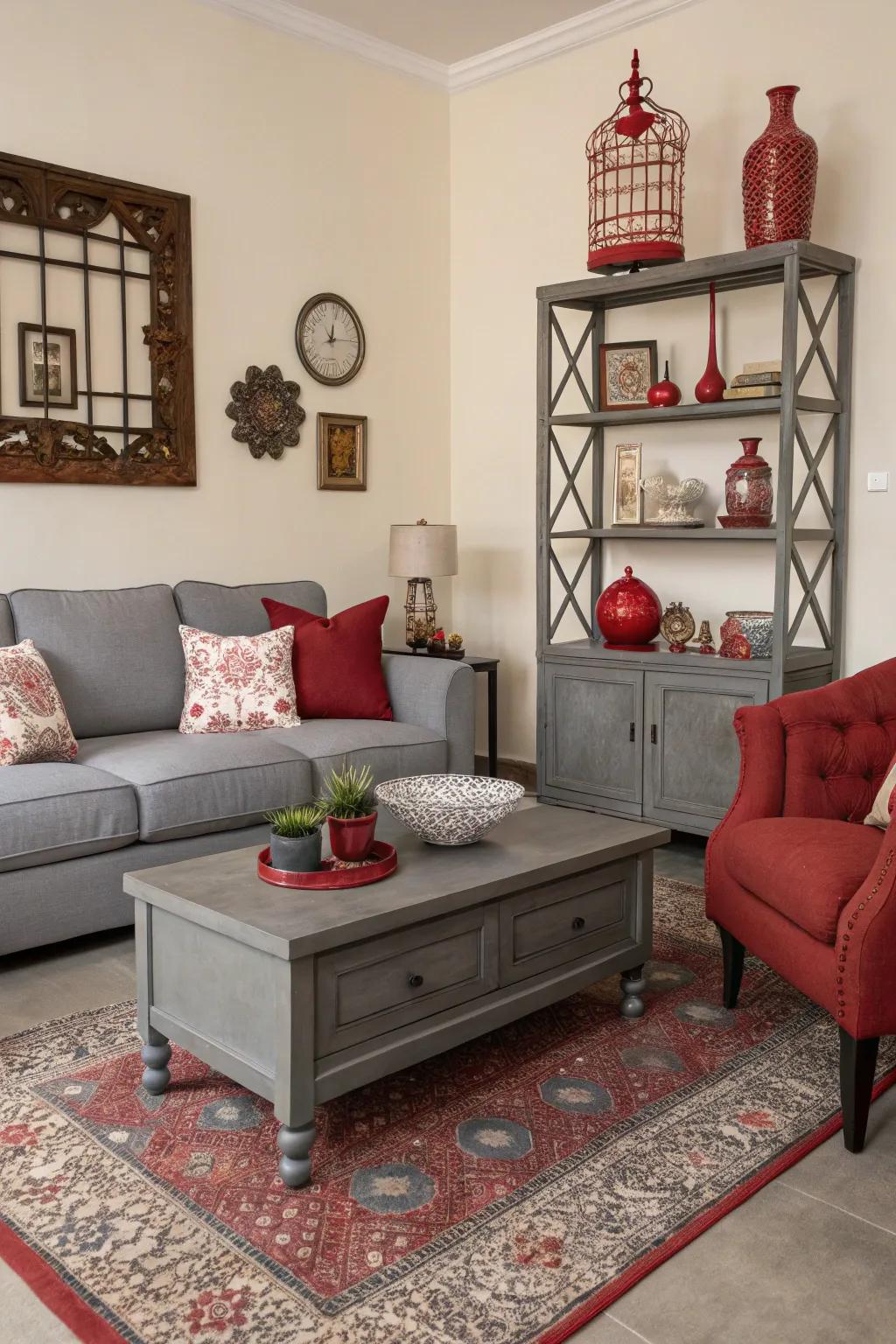 A fusion of contemporary and vintage traits provides a unique aesthetic.