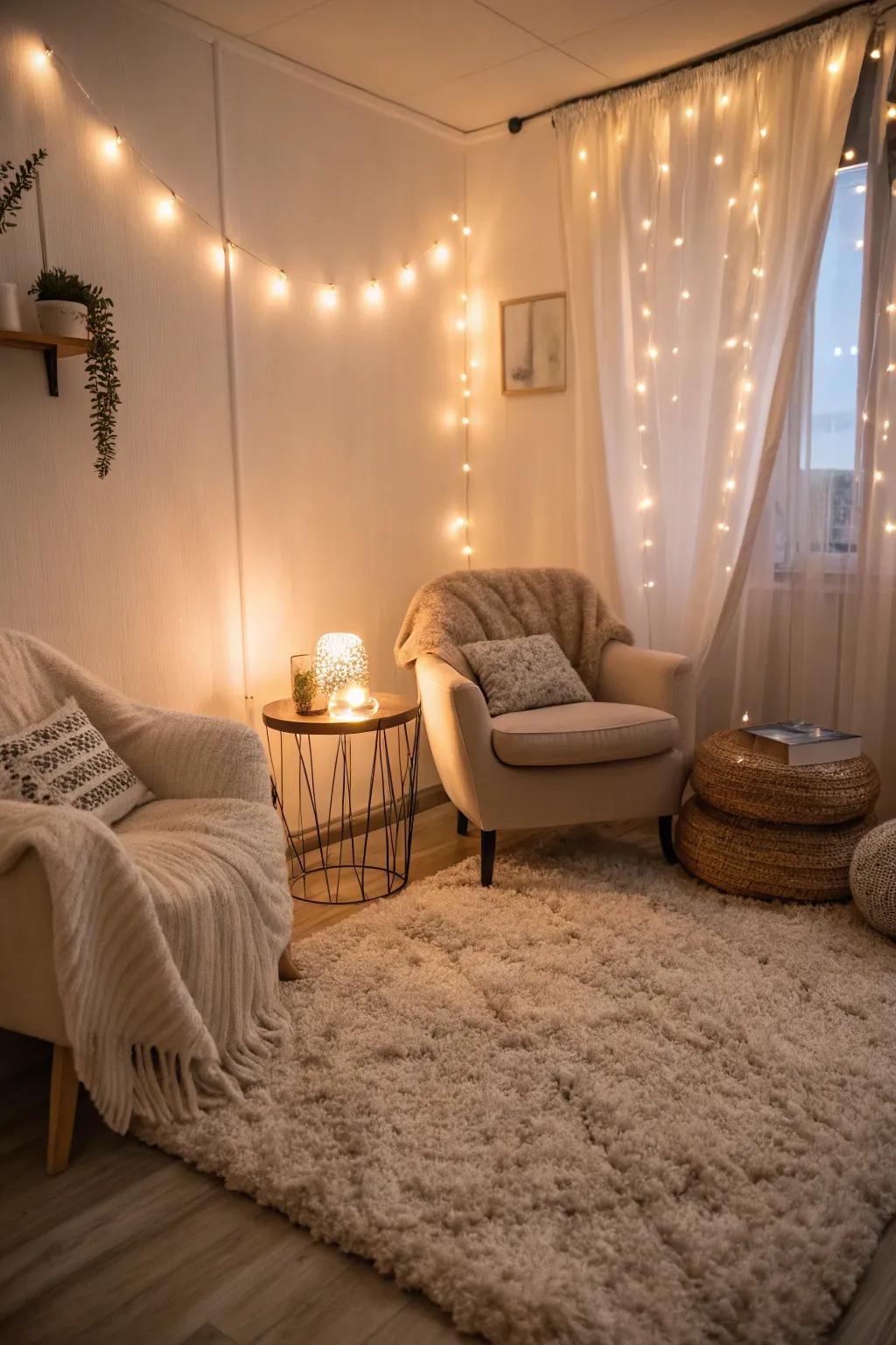 A cozy room perfect for unwinding after a long day.