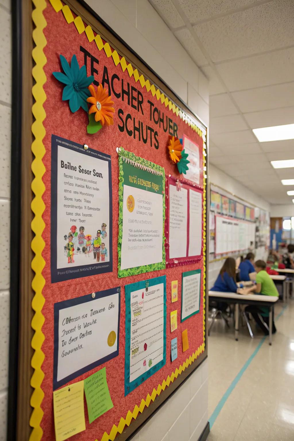 A vibrant display featuring individual contributions through shout-outs.