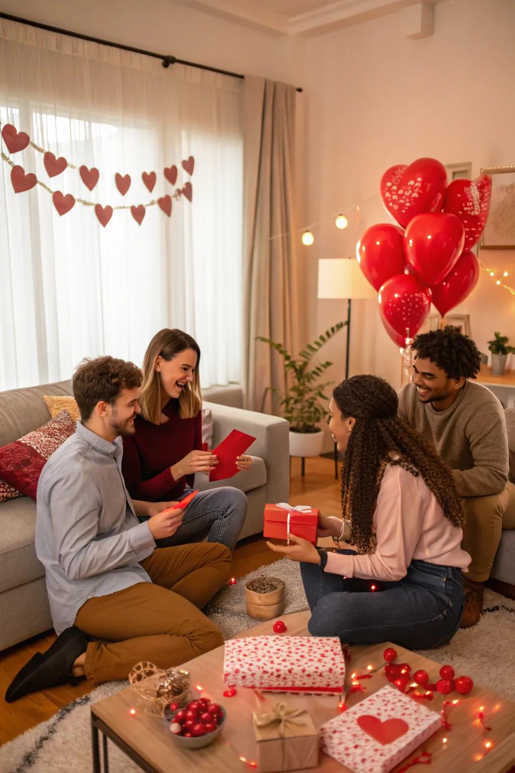 A Secret Cupid exchange introduces an aspect of delightful surprise.