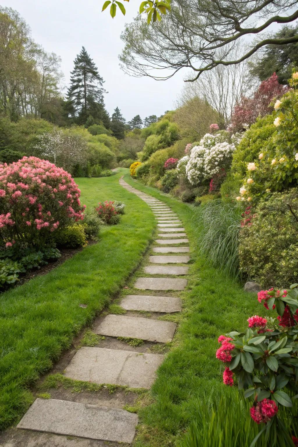 Steppingstone paths bring charm and whimsy to your patio area.