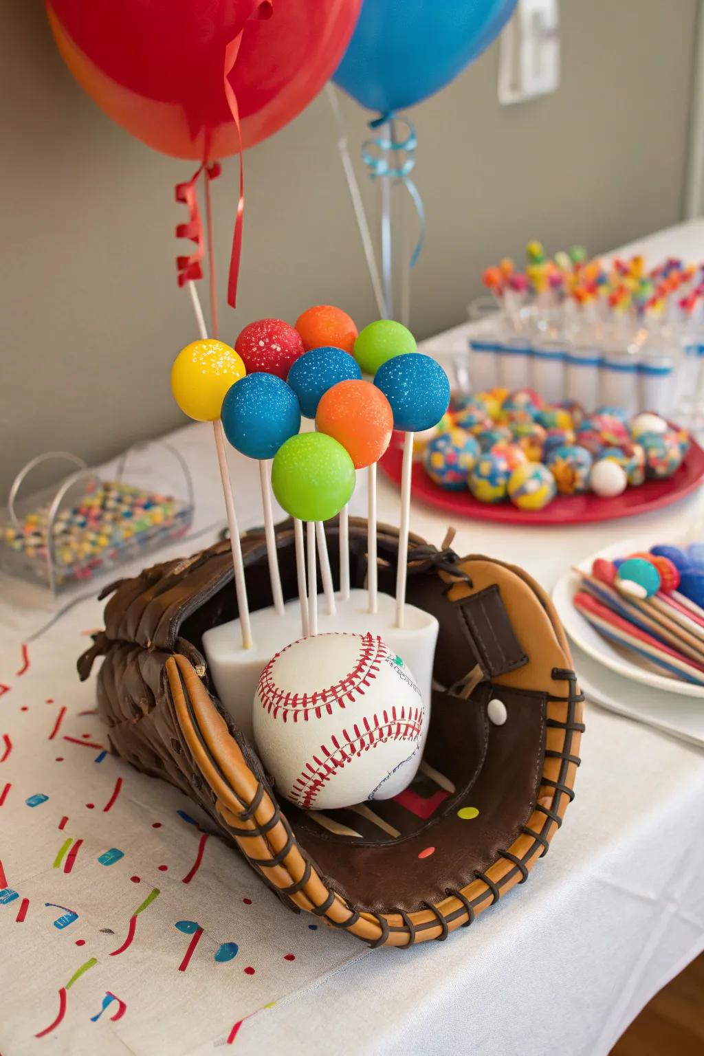 Team-colored cake pops that add a festive flair to any gathering.