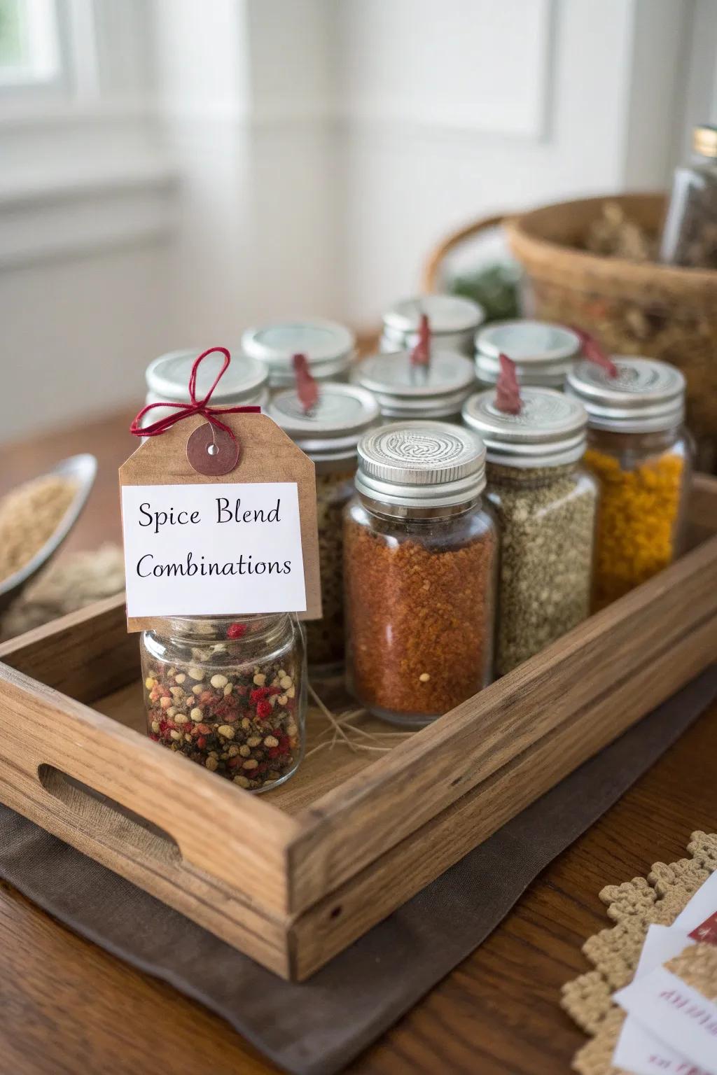 A set of holiday spice blends for festive cooking