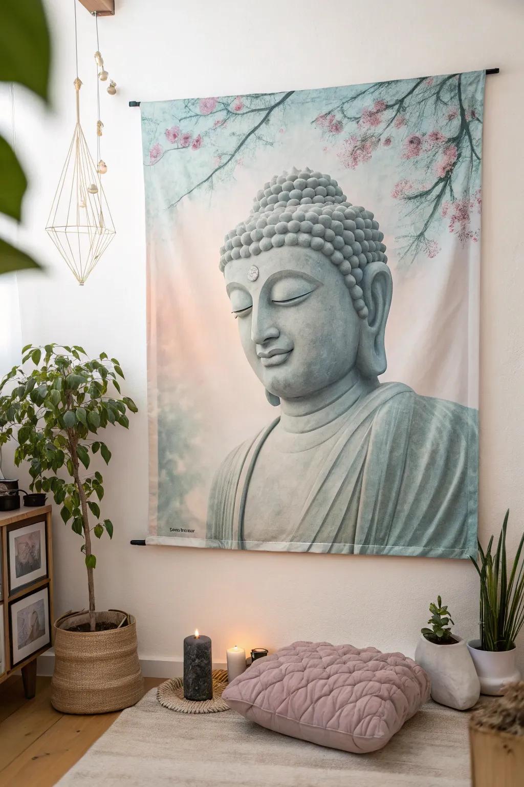 Spiritual themes encourage peace and contemplation.
