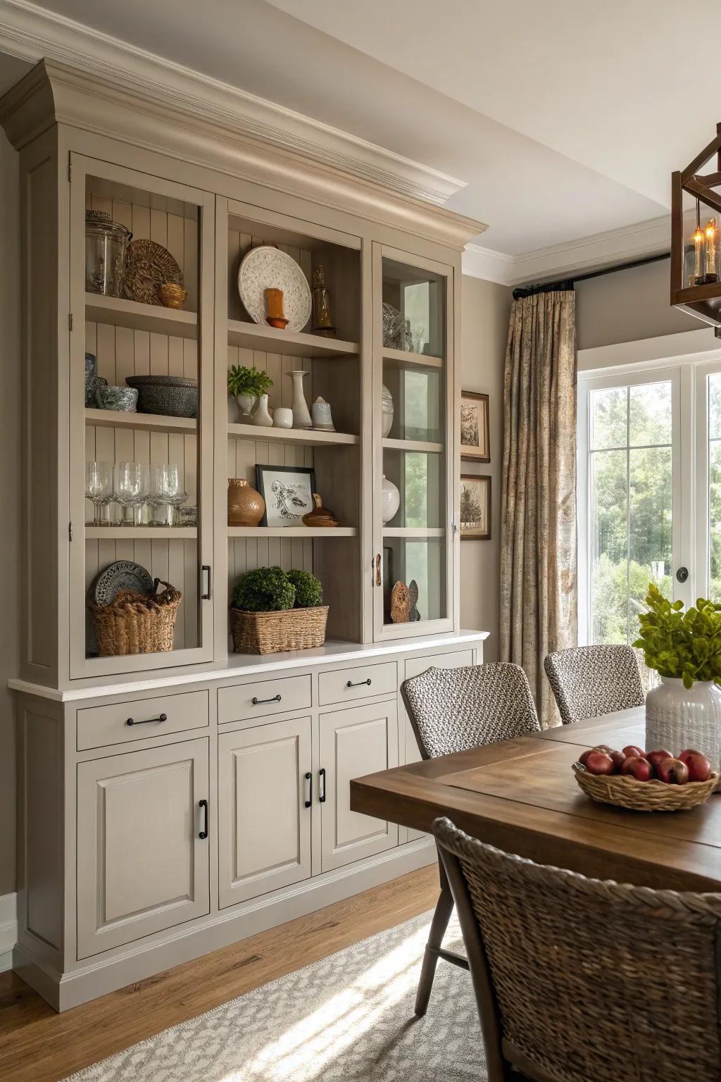 Integrated storage that unifies utility with aesthetic appeal.