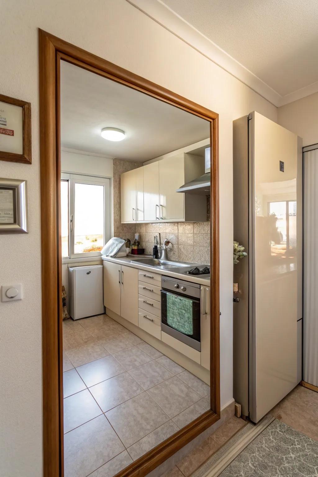 Mirrors can really change how big a space feels.