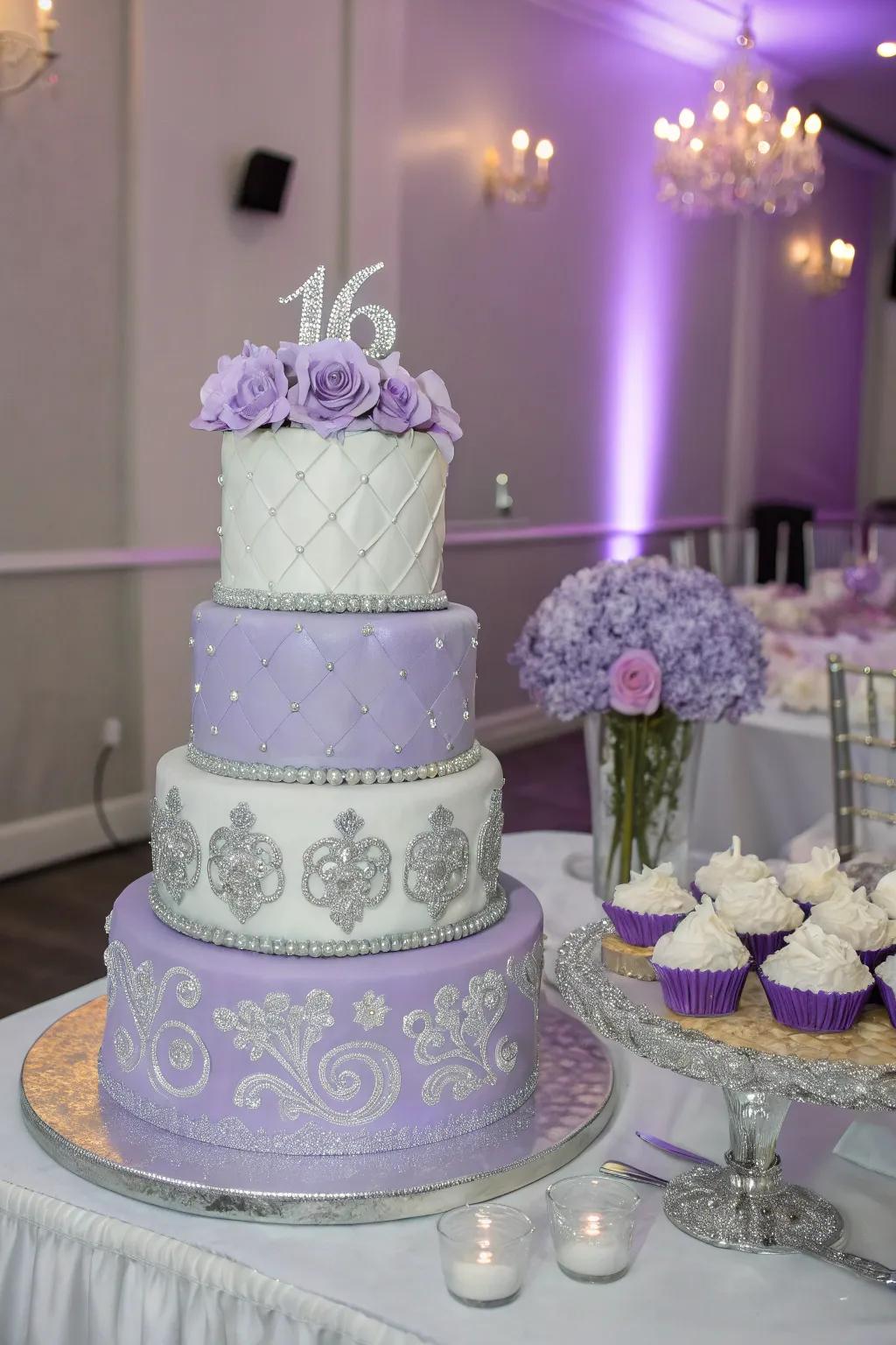 A beautifully decorated cake that serves as both dessert and decor.