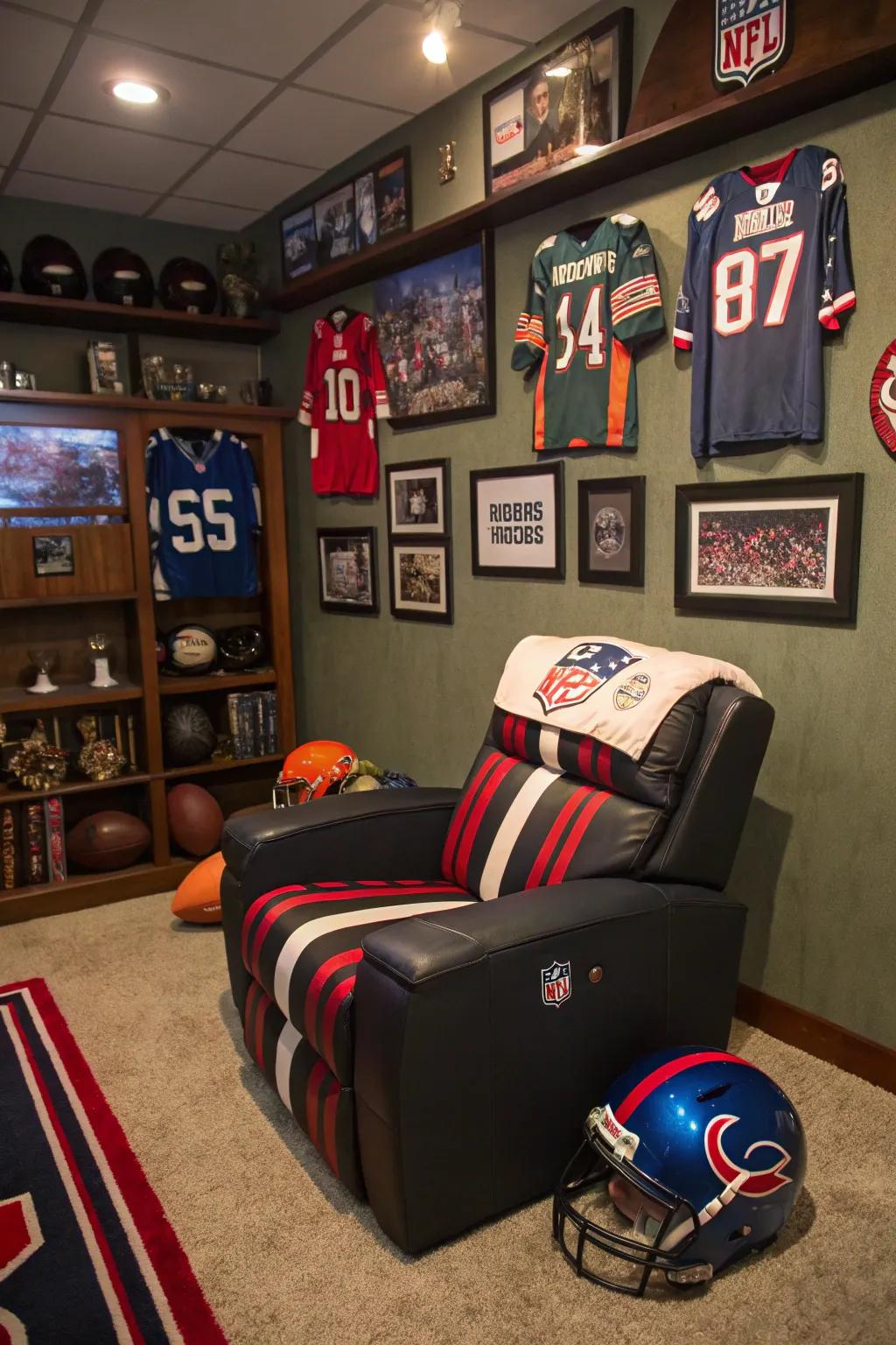 Show your team spirit with a team spirit throne.