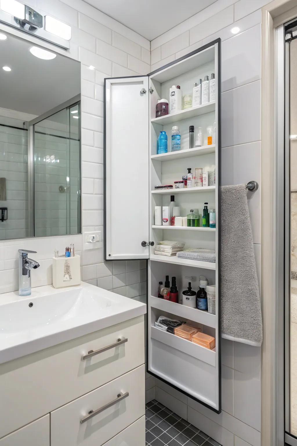 Corner cabinets make the best use of every bit of space.