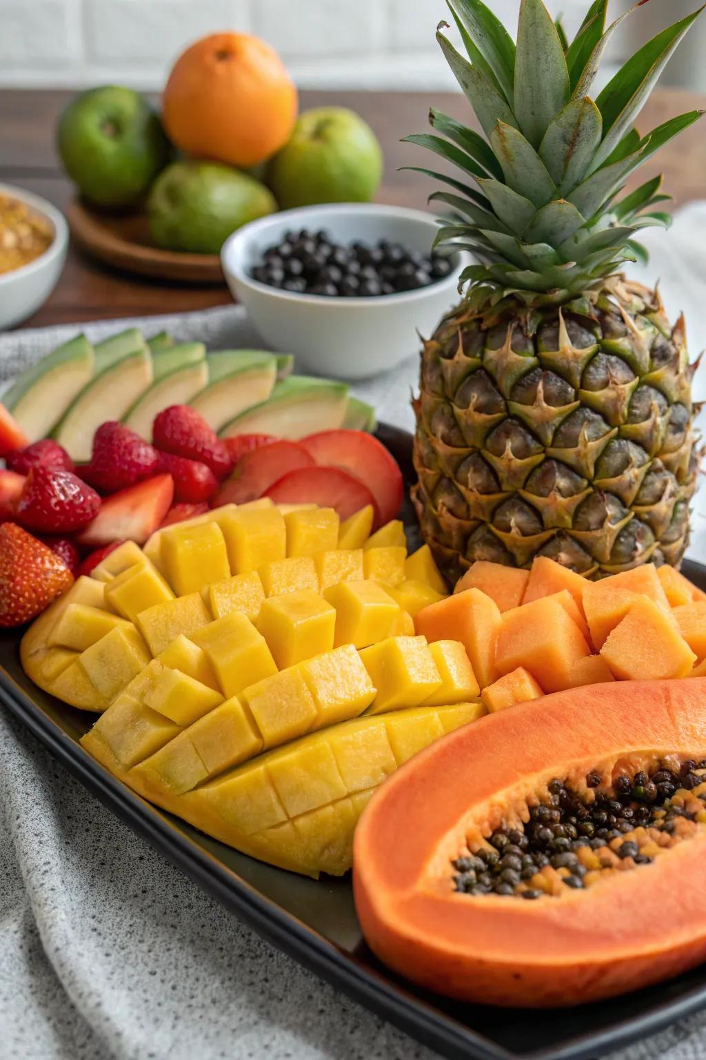 A tropical fruit mix to sweeten your setup.