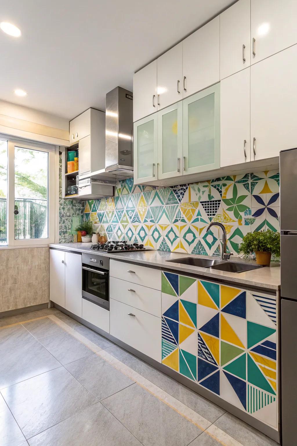 Sow persona into your cooking space via a panache splash shield.