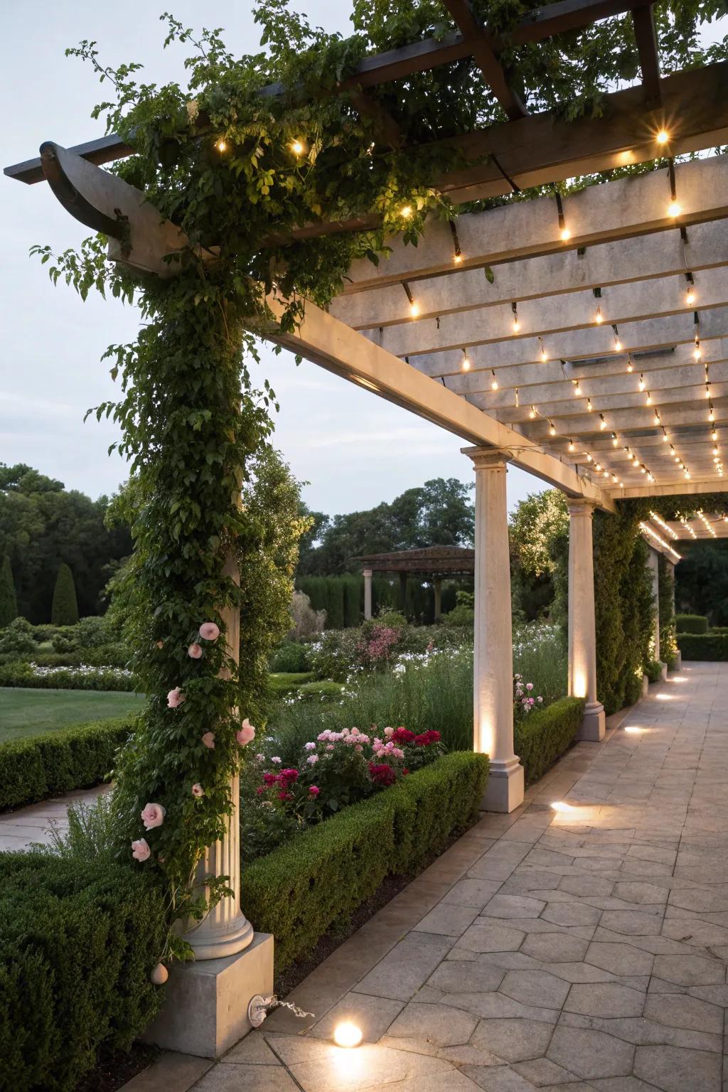 Buried illumination delivers subtle sophistication.