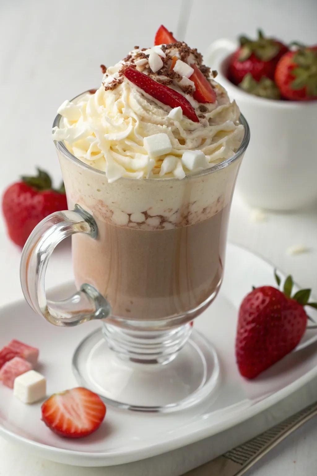 Ivory Cocoa Garden Berry Latte: A symphony of sweetness and delight
